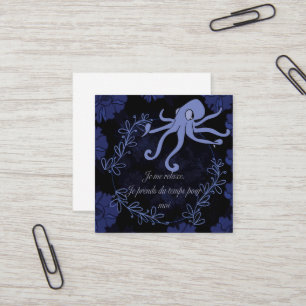 Carte De Visite Carré pieuvre