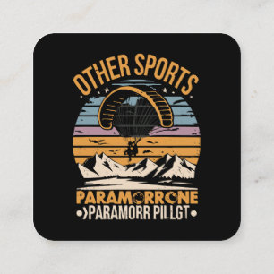 Carte De Visite Carré Pilote de paramoteur Paramoteur