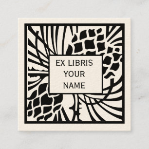 Carte De Visite Carré Pin ex d'ex-libris de Libris