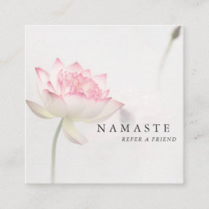 Carte De Visite Carré © Pinkish White Lotus Holistic Health Referral
