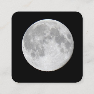 Carte De Visite Carré Pleine lune