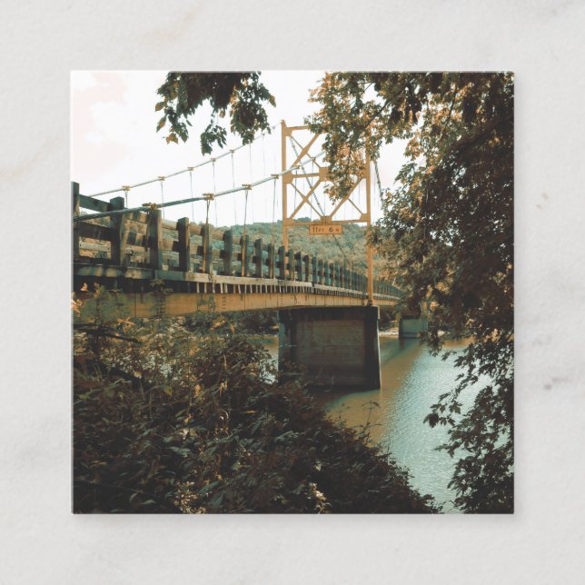 Carte De Visite Carré pont beaver en eurêka springs (Devant)