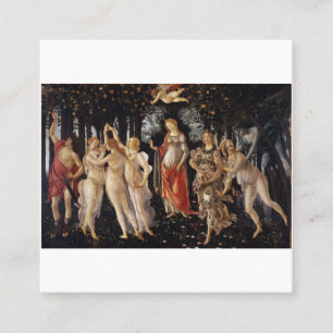 Carte De Visite Carré Primavera Sandro Botticelli