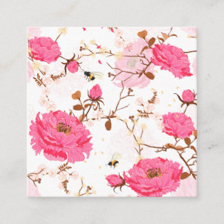 Carte De Visite Carré printemps