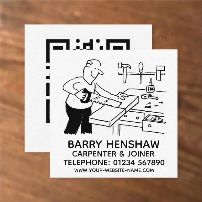 Carte De Visite Carré Promotions Carpenter & Joiner (Créateur téléchargé)