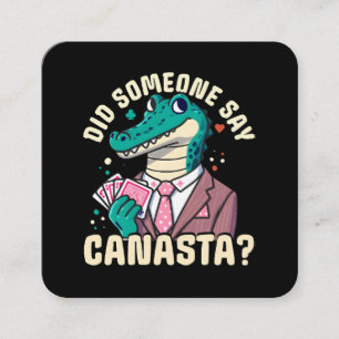 Carte De Visite Carré Quelqu'Un A Dit Canasta