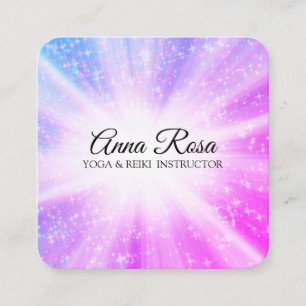 Carte De Visite Carré *~* Reiki Healing Massage Energy Rays