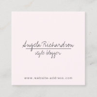 Réservateur minimaliste manuscrit unique Pink