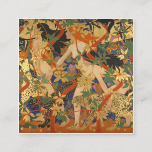 Carte De Visite Carré Robert Burns - La Chasse (Diana Et Ses Nymphes)