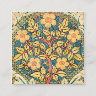 Carte De Visite Carré Rose Wreath Par William Morris