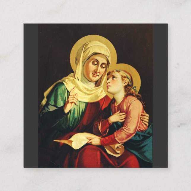 Carte De Visite Carré Saint Ann et Vierge Marie (Devant)