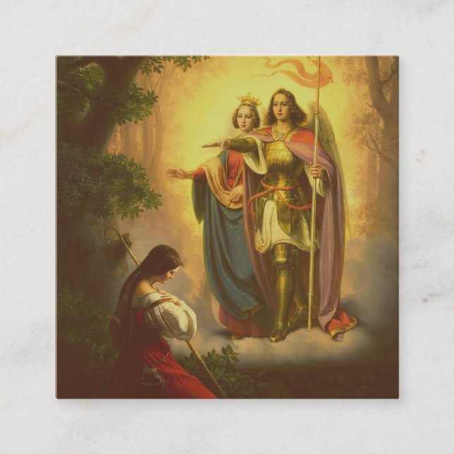 Carte De Visite Carré Saint Jeanne d'Arc (Devant)