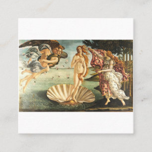 Carte De Visite Carré Sandro Botticelli Birth Of Vénus