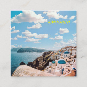 Carte De Visite Carré Santorin, Grèce Beach House