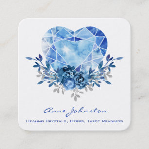 Carte de visite Carré Sapphire Heart