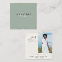Script Gras Minimaliste Boho Sage Green Photo