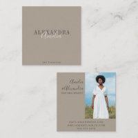 Script minimaliste en gras Boho Taupe Brown photo