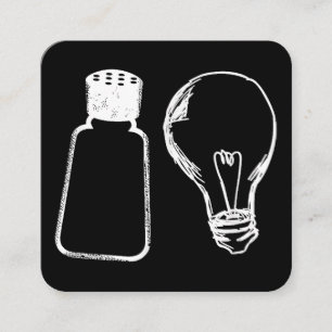 Carte De Visite Carré Sel & Lumière Be Ye Salt Bible Versets Matthieu 51