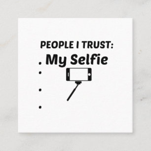 CARTE DE VISITE CARRÉ SELFIER LA CONFIANCE