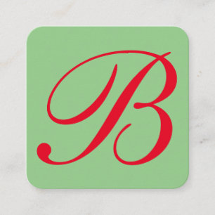 Carte De Visite Carré Série Signature   Monogramme