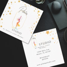 Silhouette Yoga Spa Studio Beauté Gold Stars