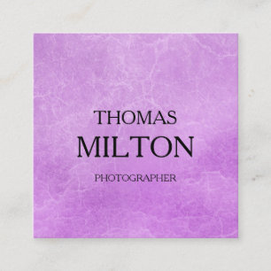 Carte De Visite Carré Simple élégante minimaliste moderne QR Code Carré 