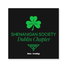 Société Shenanigan Chapitre de Dublin Patrimoine V