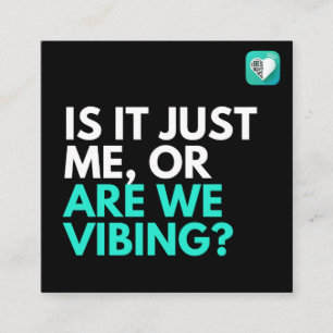 Carte De Visite Carré Sommes-nous en train de vider 2,0