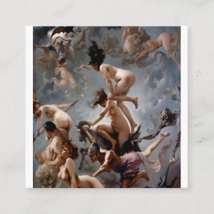 Carte De Visite Carré Sorcières au Sabbat - Luis Ricardo Falero