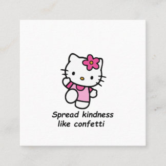 Carte De Visite Carré Spread Kindness Like Confetti