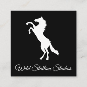 Carte De Visite Carré Stallion sauvage