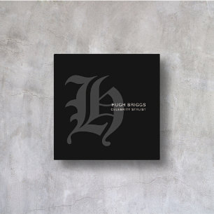 Carte De Visite Carré Style Chrome Hearts professionnel minimaliste mode
