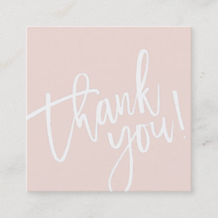 Carte De Visite Carré STYLISATION MINIMALE simple bordure rose rose rose