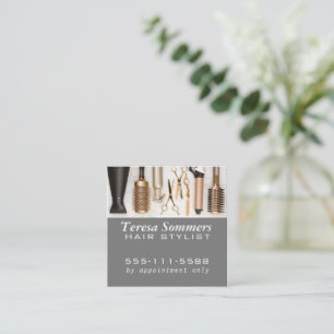 Carte De Visite Carré Styliste Outils modernes