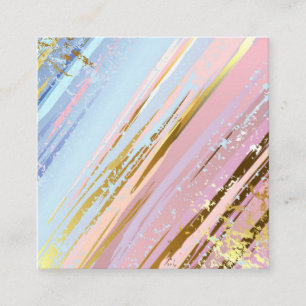 Carte De Visite Carré Textured Pink Background