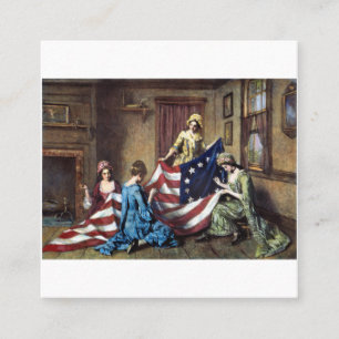 Carte De Visite Carré The American Flag