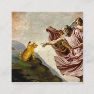 Carte De Visite Carré The Creation of Purrfection