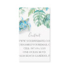 Tortue marine à l'aquarelle dans la végétation tro