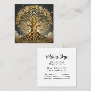 Carte De Visite Carré Tree of Life