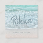 Turquoise Ocean Sandy Beach Bijoux artisanaux