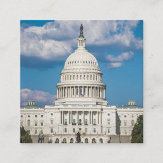Carte De Visite Carré US Capitol Building