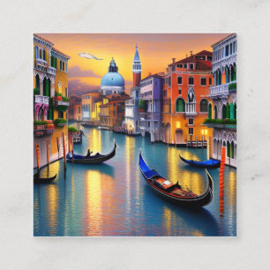 Carte De Visite Carré Venise est une ville célèbre pour ses canaux compl