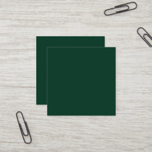 Carte de visite Carré vert foncé