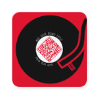 Vinyle rouge | Code QR de musique