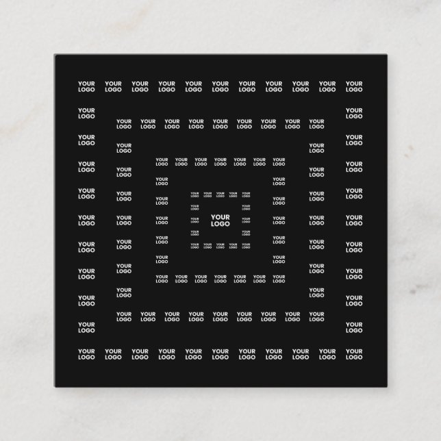 Carte De Visite Carré Votre logo ou n'importe quelle conception/image |  (Devant)