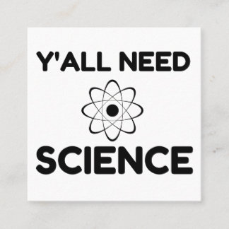 Carte De Visite Carré Vous avez besoin de science