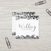 Wedding planner professionnel élégant noir et blan
