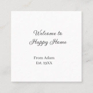Carte De Visite Carré Welcome to home real estate house inauguration est
