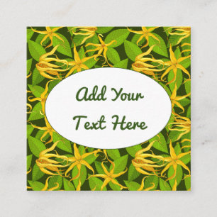Carte De Visite Carré Ylang Ylang Fleurs exotiques