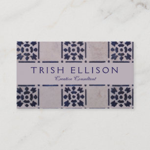 Carte De Visite Carrelage Delft Bleu : Motif d'art néerlandais cla